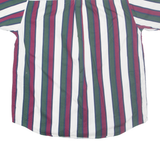 TRADER BAY Mens Shirt Green Striped L