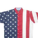 REDHEAD USA Mens Shirt Blue Crazy Pattern XL