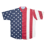 REDHEAD USA Mens Shirt Blue Crazy Pattern XL