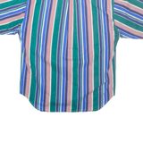 MCINTOSH & SEYMOUR Mens Shirt Green Striped L