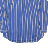 COLOR WEAR Mens Shirt Blue Pinstripe Long Sleeve XL