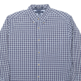 TOMMY HILFIGER Heritage Poplin Mens Shirt Blue Check Long Sleeve M