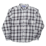 TOMMY HILFIGER Insulated Mens Shirt Grey Check Long Sleeve S