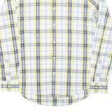 TOMMY HILFIGER Mens Shirt Yellow Check Long Sleeve S