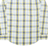 TOMMY HILFIGER Mens Shirt Yellow Check Long Sleeve S