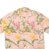 ROYAL CREATIONS Mens Shirt Pink Floral L