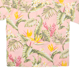 ROYAL CREATIONS Mens Shirt Pink Floral L