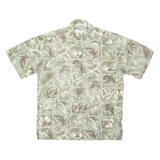 PIERRE CARDIN Mens Shirt Green Floral M