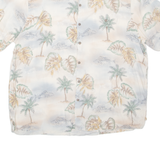 BATICK BAY Beach Fish Mens Shirt Beige Crazy Pattern XL