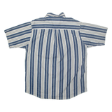 DAVID TAYLOR Mens Shirt Blue Pinstripe L