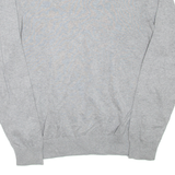 TOMMY HILFIGER Mens Jumper Grey V-Neck Tight Knit XL