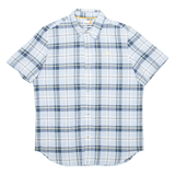 TIMBERLAND Mens Shirt Blue Check L