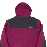 REEBOK Womens Rain Coat Purple Nylon Hooded S