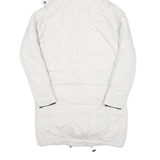 DIESEL Womens Puffer Coat White Hooded S