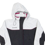 COLUMBIA Womens Rain Coat Black Hooded XL