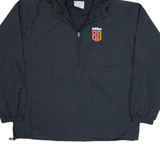 CHAMPION Mens Anorak Jacket Black USA Hooded XL