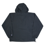 CHAMPION Mens Anorak Jacket Black USA Hooded XL