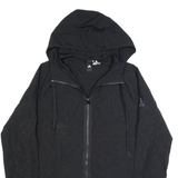ADIDAS Womens Rain Jacket Black Hooded Crazy Pattern S