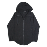 ADIDAS Womens Rain Jacket Black Hooded Crazy Pattern S