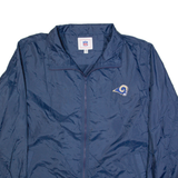 NFL Los Angeles Rams Mens Windbreaker Jacket Blue USA M