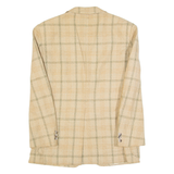 FREY Mens Blazer Jacket Beige Wool 90s Check S
