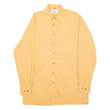 SPEIER Mens Plain Shirt Orange Long Sleeve M