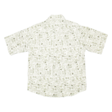 WOOLRICH Mens Shirt Green Crazy Pattern L