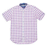 TED BAKER Mens Shirt Purple Check S