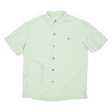ISLAND REPUBLIC Mens Plain Shirt Green M