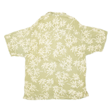 BACK EAST Mens Hawaiian Shirt Green Crazy Pattern M