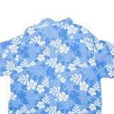 CHILIWEAR Mens Hawaiian Shirt Blue Floral XL
