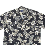 HAVANA JACK'S CAFE Mens Shirt Black Floral L