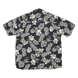 HAVANA JACK'S CAFE Mens Shirt Black Floral L