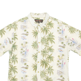 RUSTIC SOULS Palm Tree Mens Hawaiian Shirt Green Crazy Pattern XL