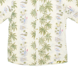 RUSTIC SOULS Palm Tree Mens Hawaiian Shirt Green Crazy Pattern XL