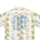 RUSTIC SOULS Palm Tree Mens Hawaiian Shirt Green Crazy Pattern XL