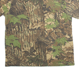 RATTLERS BRAND Mens Polo Shirt Brown Camouflage M