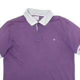 CHAMPION Mens Polo Shirt Purple L