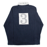 HACKETT LONDON Mens Polo Shirt Blue Long Sleeve M