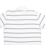NAUTICA Mens Polo Shirt White Striped XL