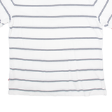 NAUTICA Mens Polo Shirt White Striped XL
