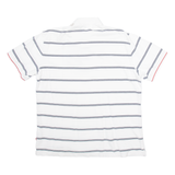 NAUTICA Mens Polo Shirt White Striped XL