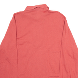 RED KAP Mens Polo Shirt Red Long Sleeve L