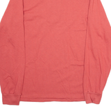 RED KAP Mens Polo Shirt Red Long Sleeve L