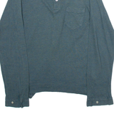 CAMPUS Mens Polo Shirt Green Long Sleeve M