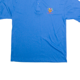Mens Polo Shirt Blue M