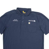 CARHARTT Workwear Mens Polo Shirt Blue L
