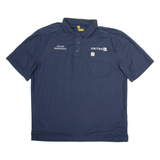 CARHARTT Workwear Mens Polo Shirt Blue L