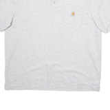 CARHARTT Mens Polo Shirt Grey XL