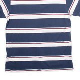 TOMMY HILFIGER Mens Polo Shirt Blue Striped M